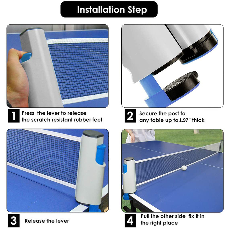 Competition table tennis racket set portable table tennis racket telescopic rack set 3 table tennis