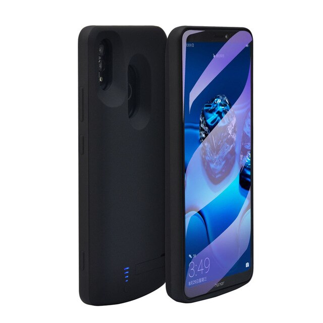 5000/6000Mah Power Bank Cover Voor Huawei Honor Note 10 Draagbare Batterij Oplader Case Voor Huawei Honor Play power Opladen Case: Black For Honor Play