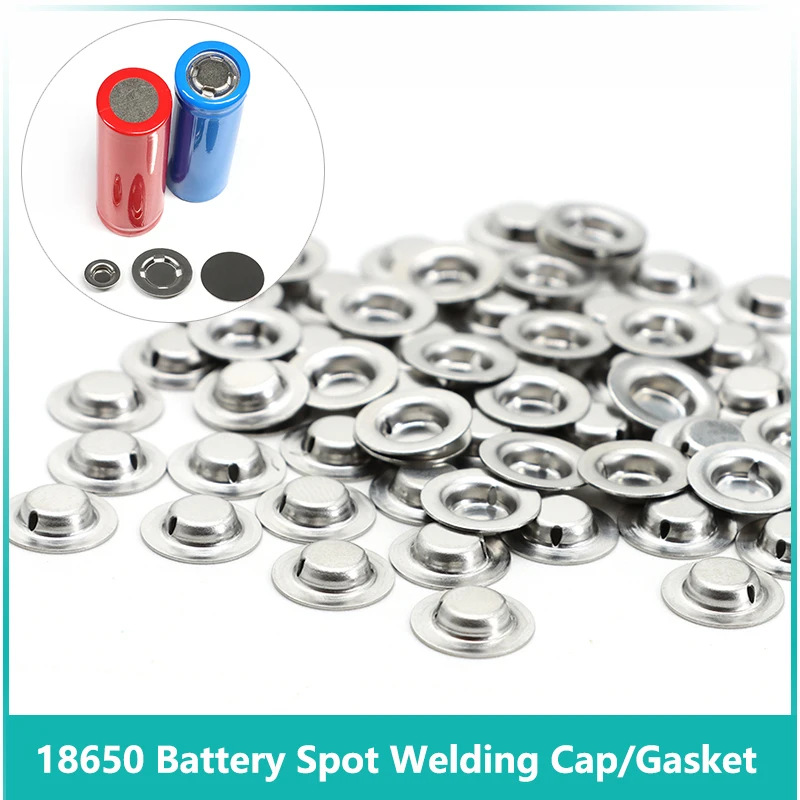 18650 Battery Spot Welding Cap Alternative Electrode Tip Cap Positive Spot Welding Accessories Battery Negative Flat Gasket