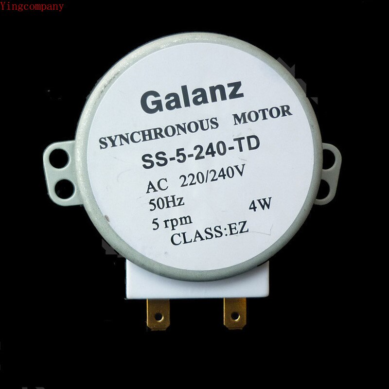 Originele Galanz Magnetron Synchrone Motor Draaitafel Motor SS-5-240-TD 220V Motor Magnetron Onderdelen