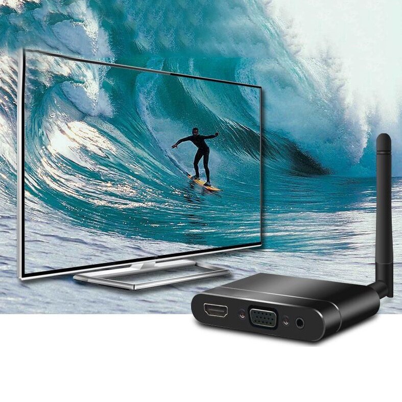 Wireless Wifi HD HDMI VGA AV Display Adapter Miracast Airplay DLNA Sn Mirroring for iPhone XR IOS Android Phones