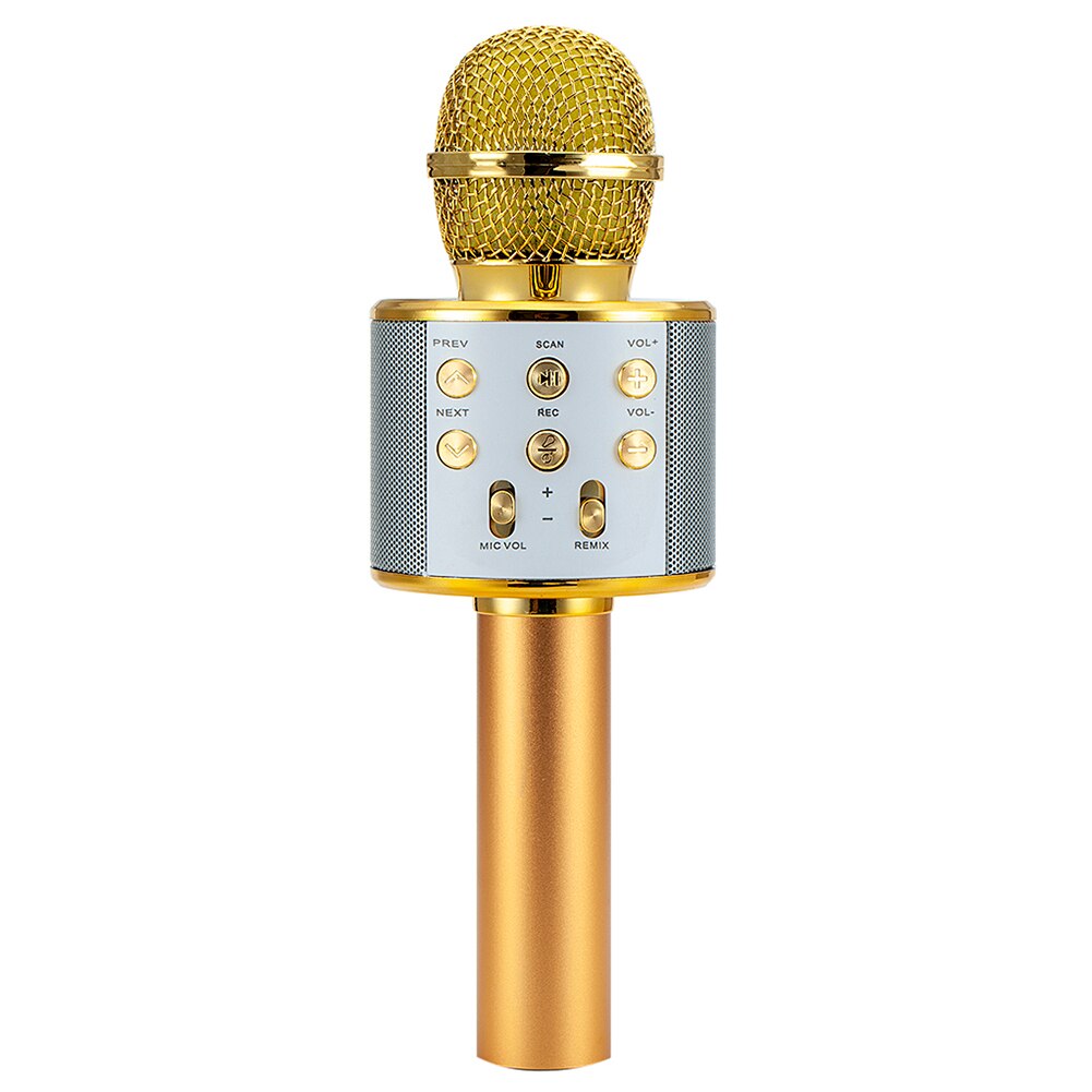 Bluetooth Wireless Microphone Speaker Handheld Microphone Karaoke Mic Music Player Singing Recorder KTV Microphone