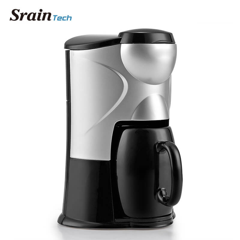 SrainTech Elektrische Koffiezetapparaat Kopje Drip Koffiezetapparaat 300 W Maken Koffie in 2 Minuten