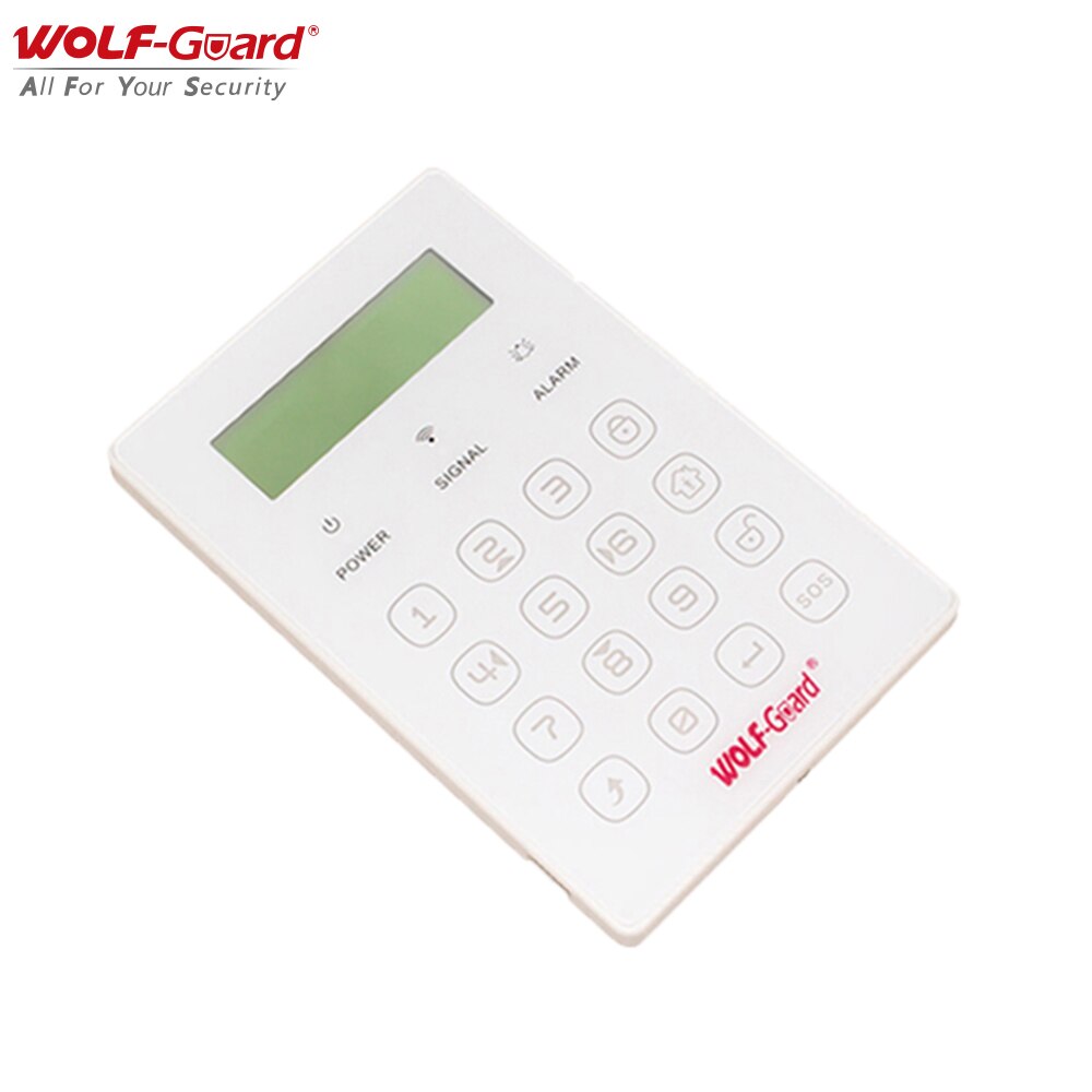 Wolf-Guard Portable Wireless RFID Keypad Keyboard Arm/Disarm Host Panel 433MHz for GSM Wifi Home Burglar Alarm Security System