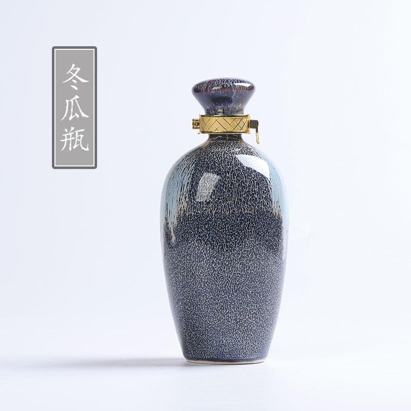 Classic Glass Hip Flask Set Handmade Chinese Gourd Wine Bottle Household Kiln Change Petaca Pulsera Daily Necessities EF50HF: style 5