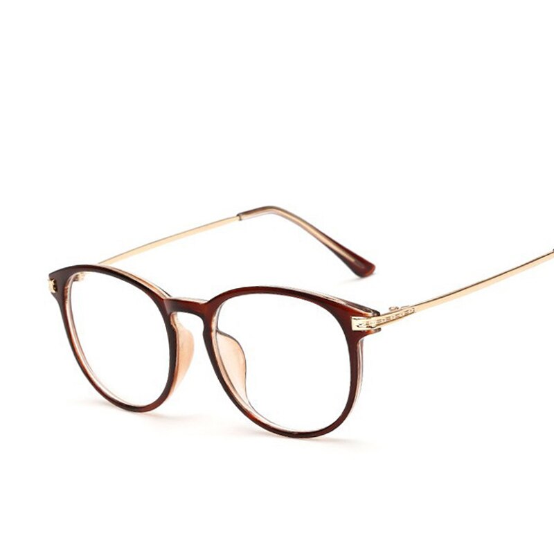 Kvinder mænd runde briller stel kvindemærke gafas de sol brille almindelige briller gafas briller briller til kvinder mænd: Jd8022-c6