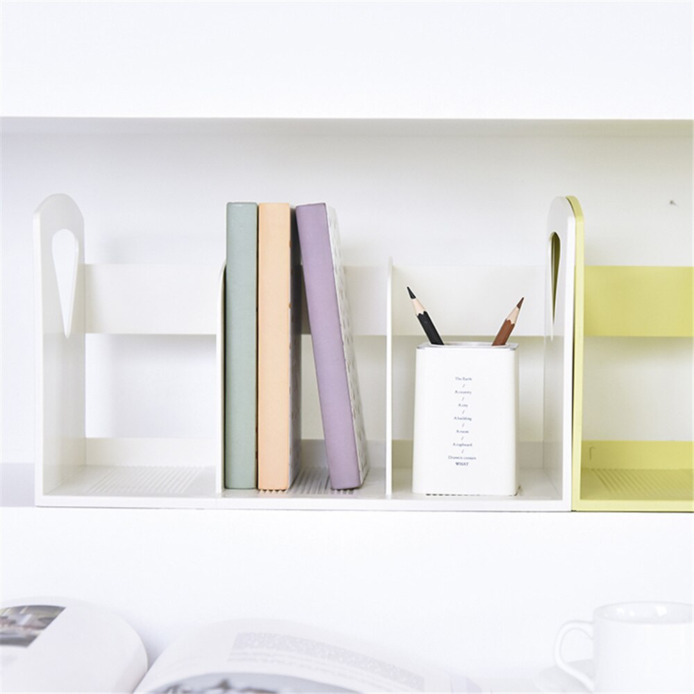 One Piece Plastic Bookends Book Hold Office Supplies