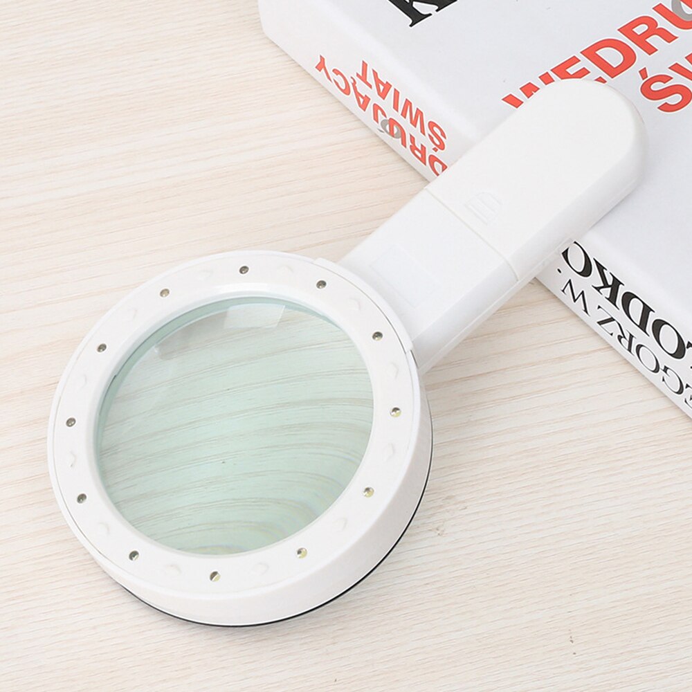 30X 12LED Lights High Magnification Magnifying Glass Lens Upgraded Magnifier Lamp Reading Magnifying Glass