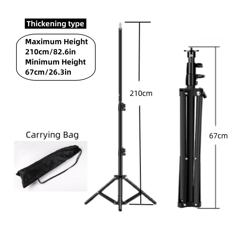 Rp01 suporte de luz de liga de metal resistente, tripé de 160cm para estúdio fotográfico, softbox, vídeo, flash, refletor, iluminação, suporte de fundo: Cinza claro