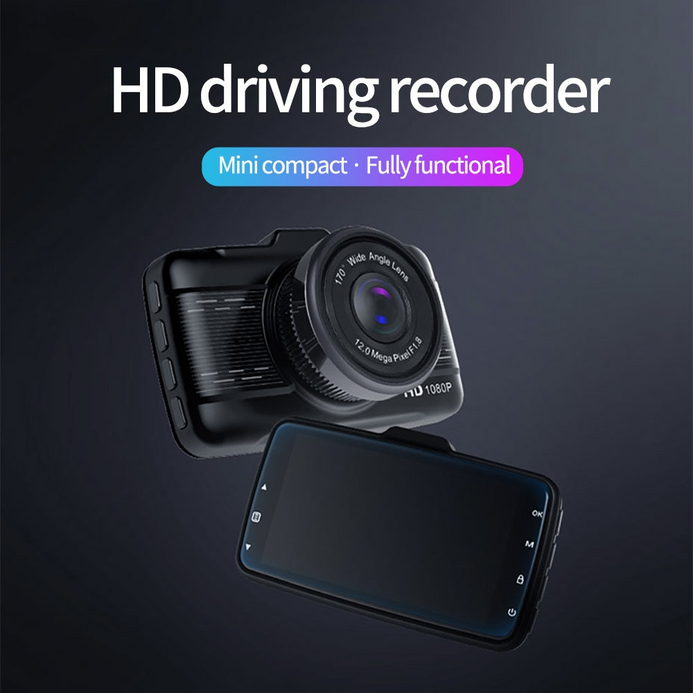 Carlinkitcar Camera Recorder 3.5 "Lcd Ips Dual Lens Auto Dash Cam Fhd 1080P Dashboard Camera 360 ° Rijden dvr Kamera Samochodowa