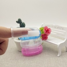 Silikone tandbørste baby fingre blød silikone tandbørste børn rengøring gummi tandbørste babyer rengøringsbørste