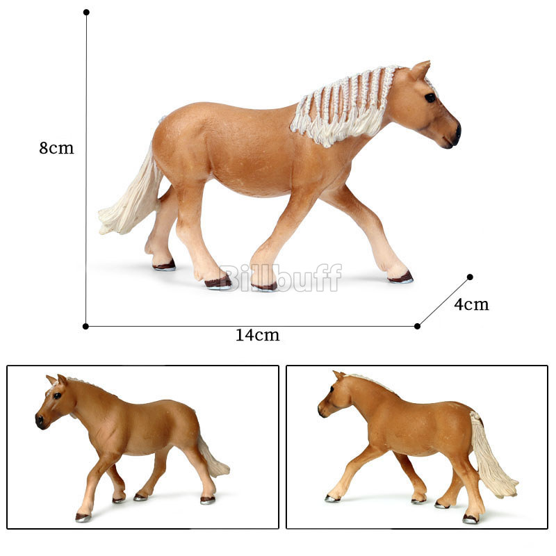 Última granja realista la valla Animal caballo jinete modelo Appaloosa Hannover caballo figuras de acción juguetes educativos para niños: Azul oscuro