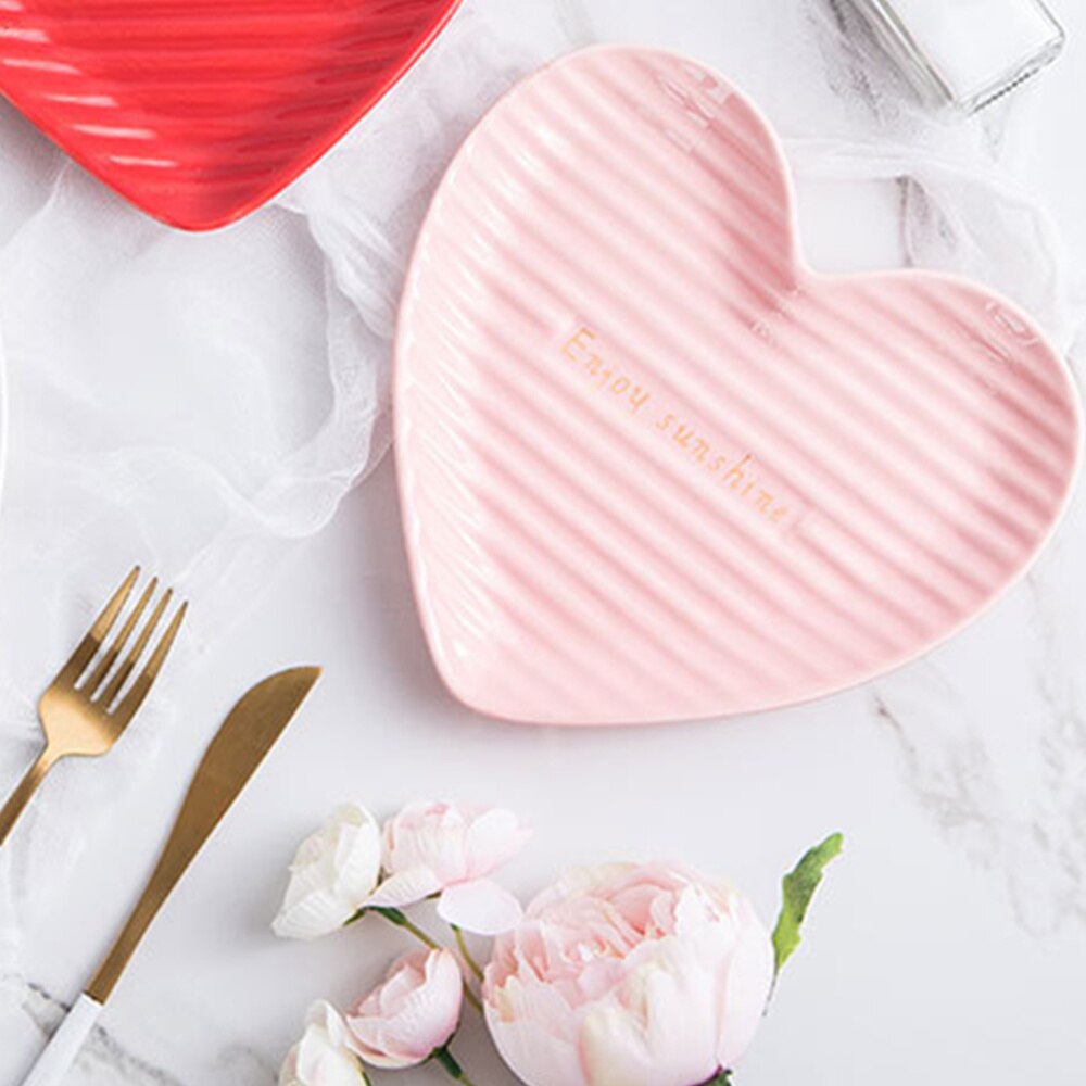 1pc Ceramic Food Serving Plate Food Tray Food Storage Plate Fruit Dessert Plate