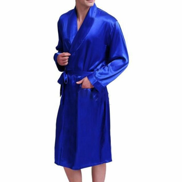 Nightgown Bathrobe Pajamas Sleepwear Nightwear Sleepwear Casual Loose Mens: Royal Blue