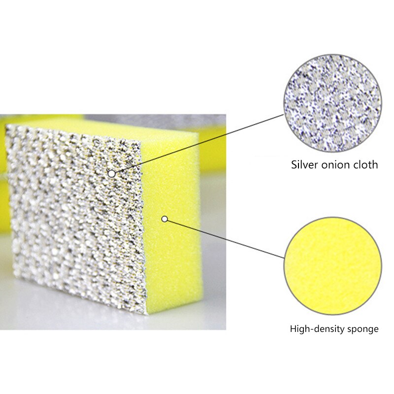 Double Side Cleaning Dishwashing Sponge 10 Pcs/Lot Durable Kitchen Bathroom Cleaning Cloth Scouring Pad Cleaning Tools Supplies