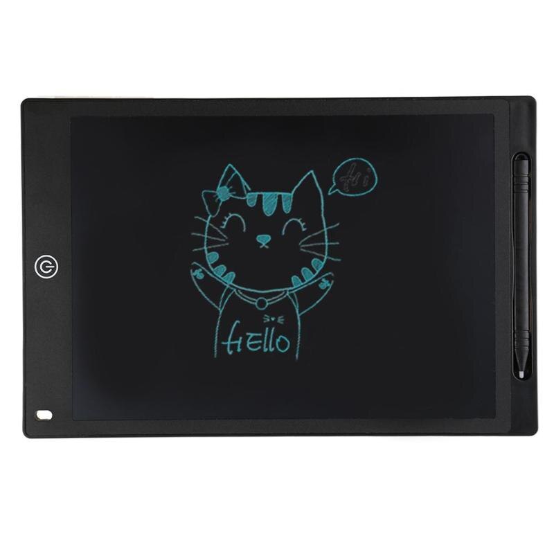 12inch Portable Digital LCD Drawing Tablet Pad Writing Graphic Board Memo Notes Reminder Notepad with Stylus Pen Feature:: Black