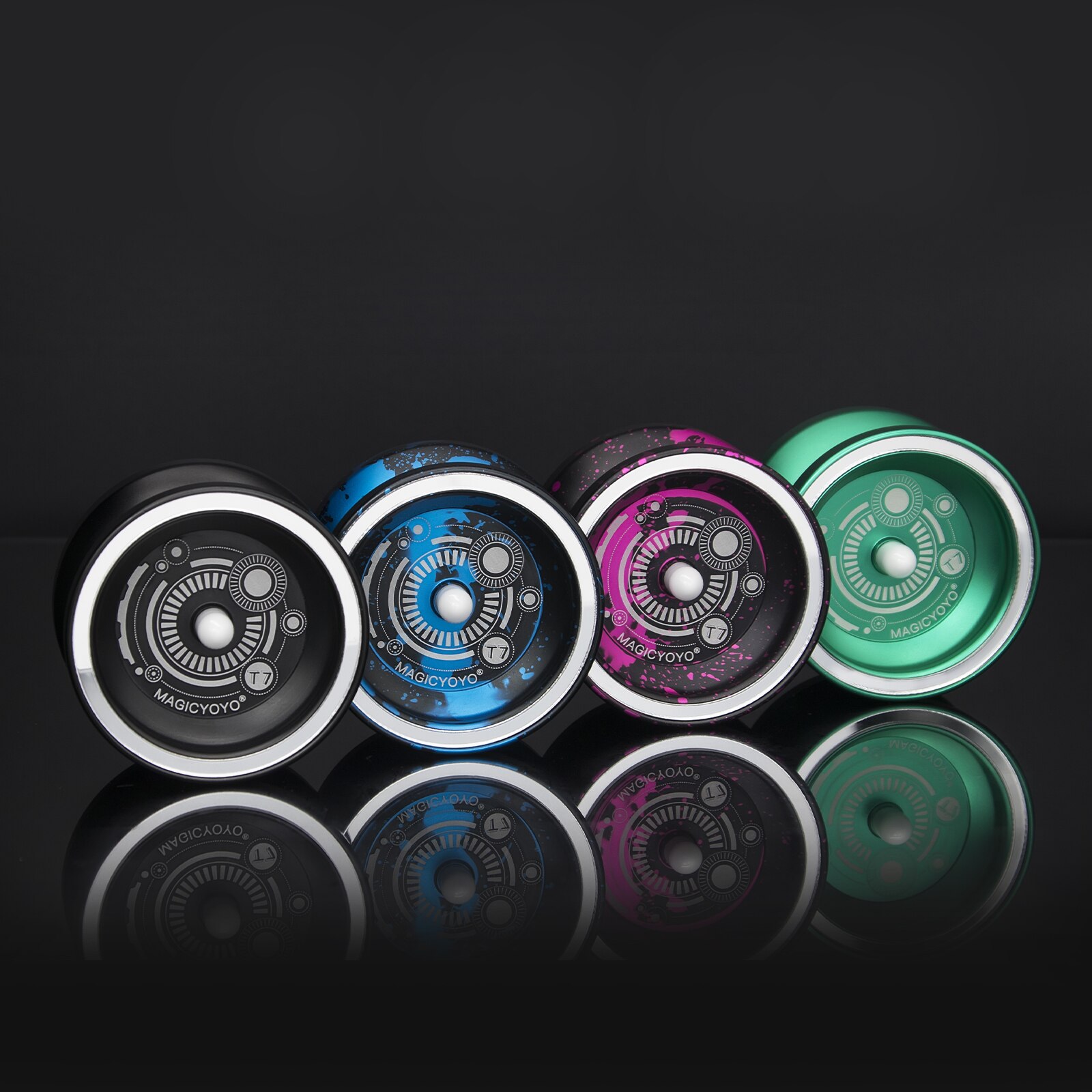 Metalen Yoyo T7 Responsieve Yoyos Aluminium Legering Yoyo Klassieke Speelgoed Diabolo Kids Beginner Speelgoed