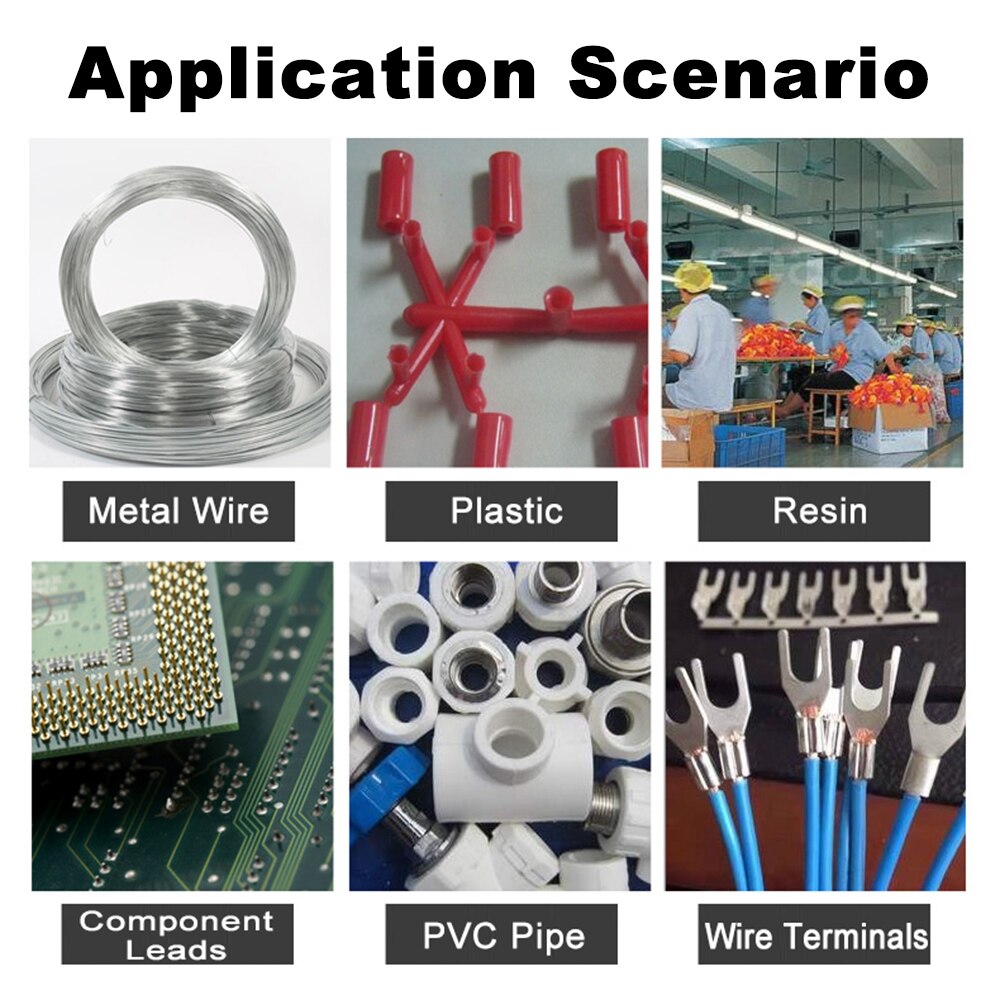 Pneumatic Scissors D20mm 390N Shear Cutting Tools Pliers Cutter for Metal Wire Plastic Electronic Component PVC Nipper Clamp