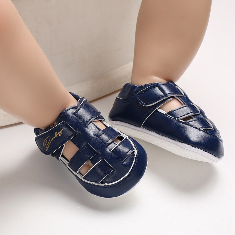 0-1 Jaar Baby Zomer Schoenen Rubberen Zool Anti-Slip Ademend Uitgeholde Baby Jongens Meisjes Sandalen Voor 12 Maanden Triursus: Blauw / 3