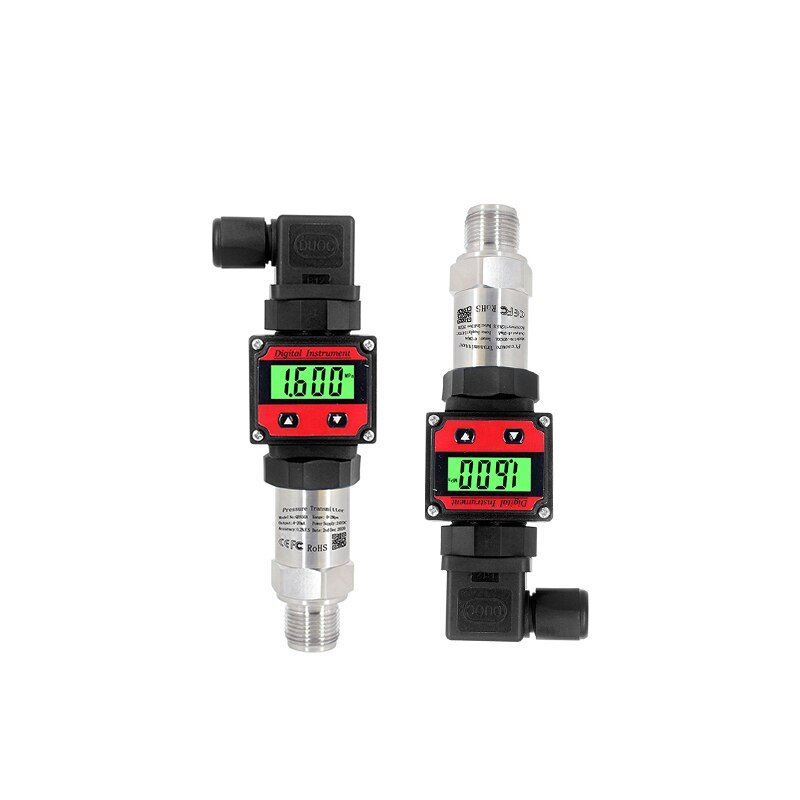 LCD Pressure Transmitter Output 0-5V/10V Pressure -0.1-0-100Mpa Water Tank Oil Gas Sensor M20*1.5 Connector Pressure Transducer