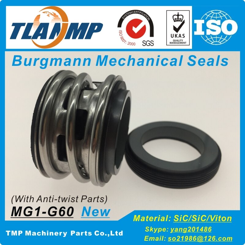 MG1-40 , MG1/40-G60 (Neue Struktur) MG1 Burgmann Mechanische Dichtungen mit Anti-Twist Metall teile