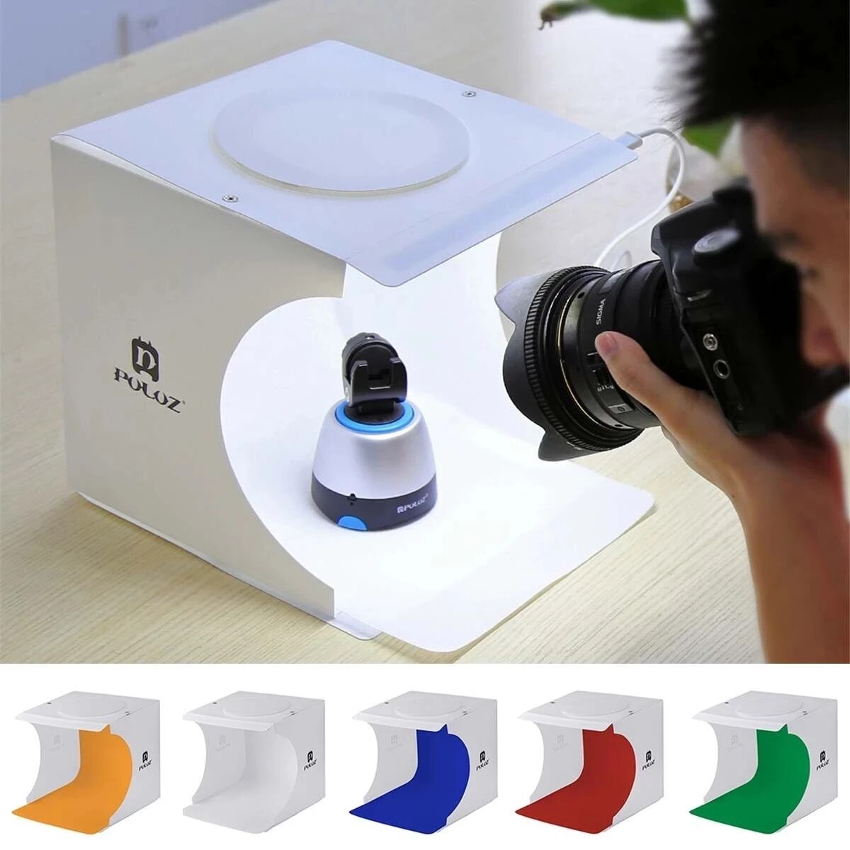 Portable Mini Light Box Photography Photo Studio Softbox Panel LED Light Soft Box Photo Background Kit Light Box for DSLR Camera