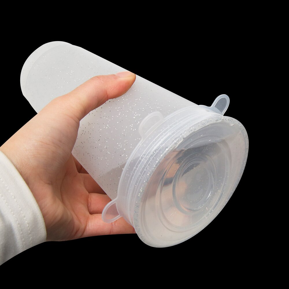 6 PCS Silicone Stretch Lid Adaptable Cover for Cookware Bowl Reusable Universal Dish Stretch Cap Seal Bowl Kitchen Accessories