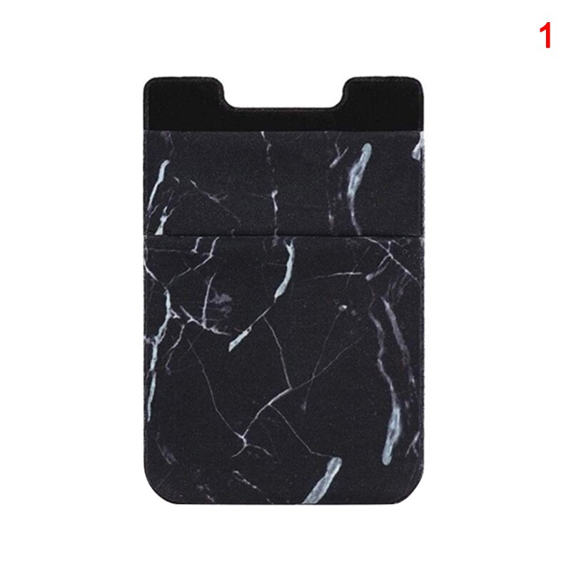 Doppel Tasche Elastische strecken tuch/mikrofaser praktisch Ich würde Kreditkarte Halfter Aufkleber Universal- Brieftasche fallen Karte Halfter: 1