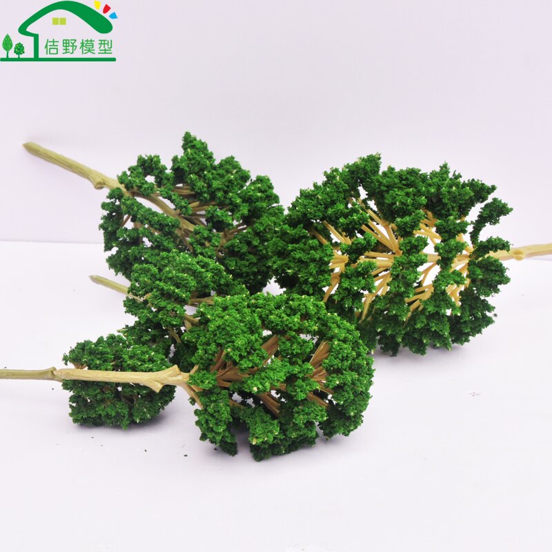 10Pcs 7cm 8cm 10cm 12cm 15cm Mini Ho Scale Model Trees Architectural Train Railrode Street Layouts Scenery Small Tree