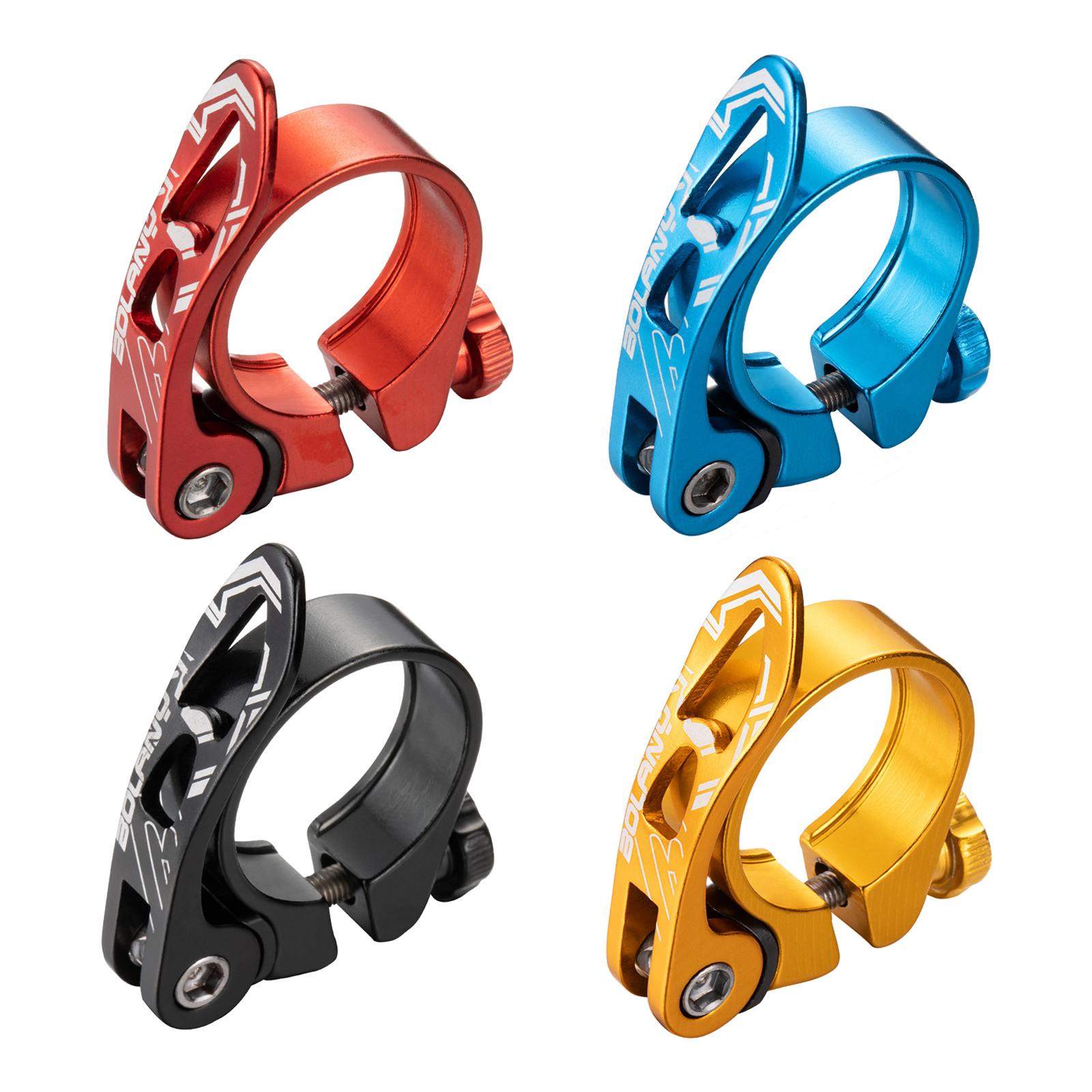 2 stuks fietszadelklem, zadelklem aluminiumlegering, zadelklem, fietszadelhouder, fietszadelbevestiging, zadelklem 34,9 mm (zwart rood