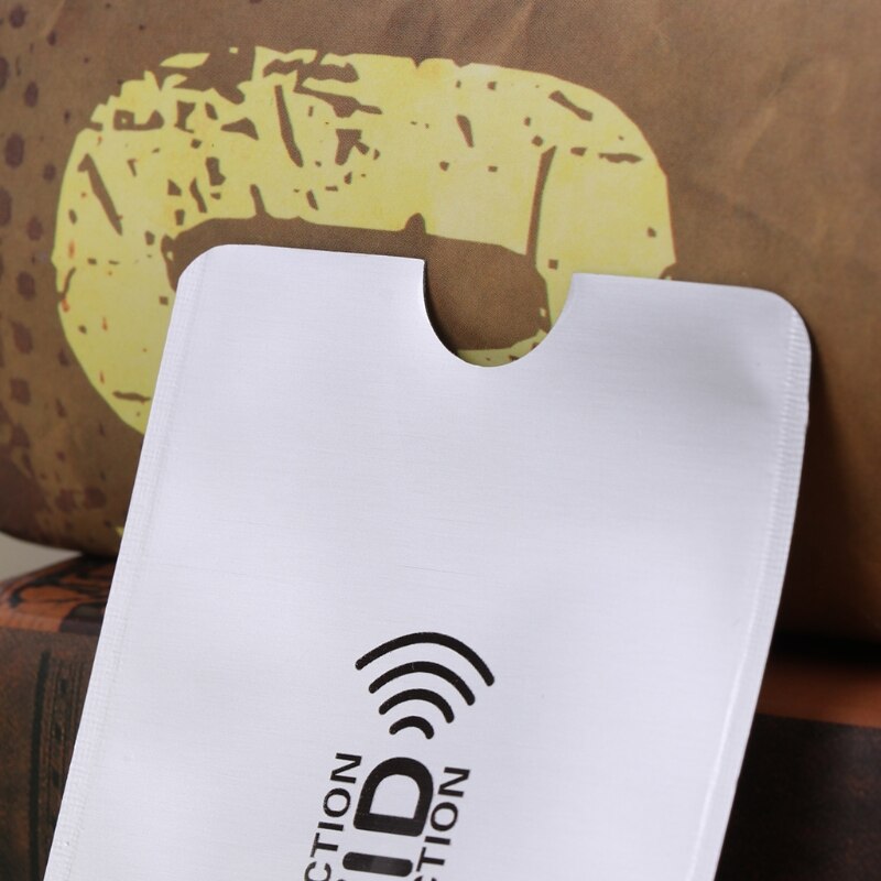 Anti-Scan Card Sleeve Credit RFID Card Protector Anti-magnetic Aluminum Foil Portable Bank Card Holder