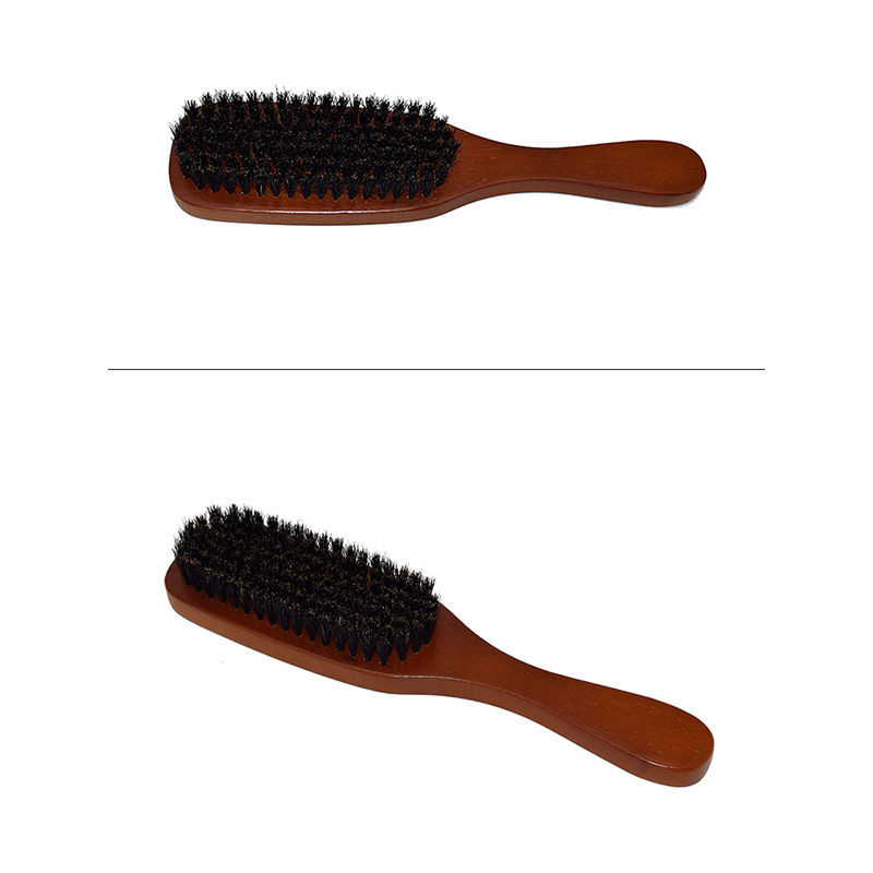 100% Natuurlijke Varkenshaar Baard Borstel Mannen Facial Haar Borstel Professionele Baard Scheren Gereedschap