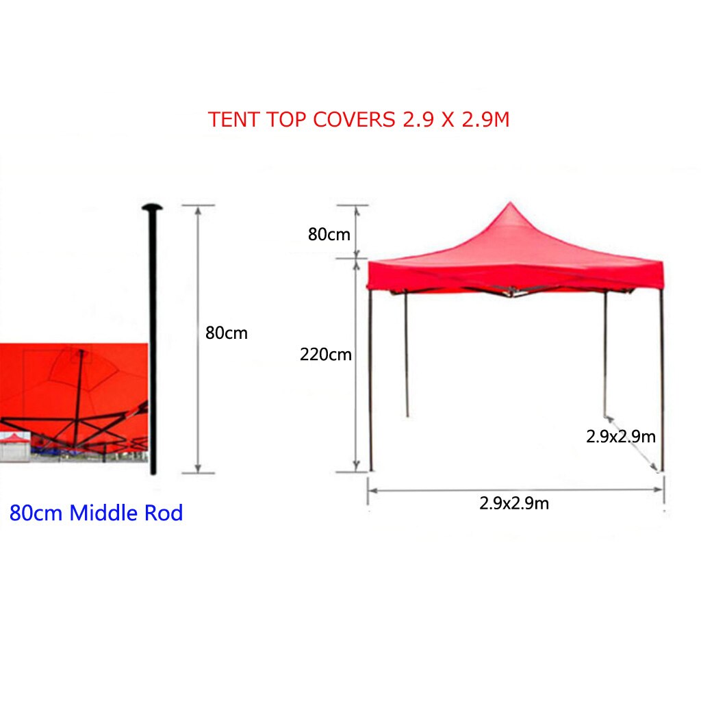 Replacement Canopy Top Cover Patio Tent Hiking Fishing Sunshade Shelter Rain Tarp Camping UV Protection Waterproof Top Cover