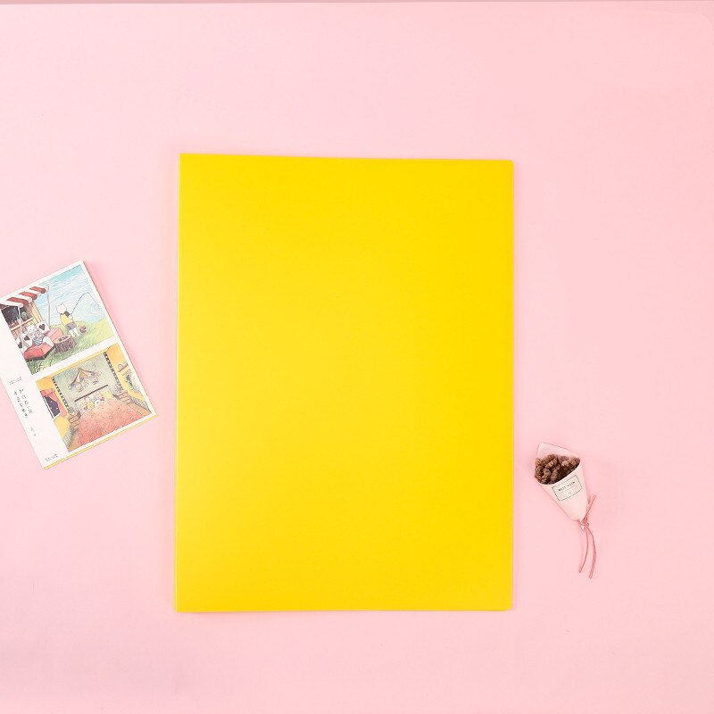 Sac de rangement pour fichiers et documents, pochette de rangement pour Album, croquis, dessin, fourniture de bureau pour étudiants, A3, 20/30 feuilles, 8k: 30 pages yellow