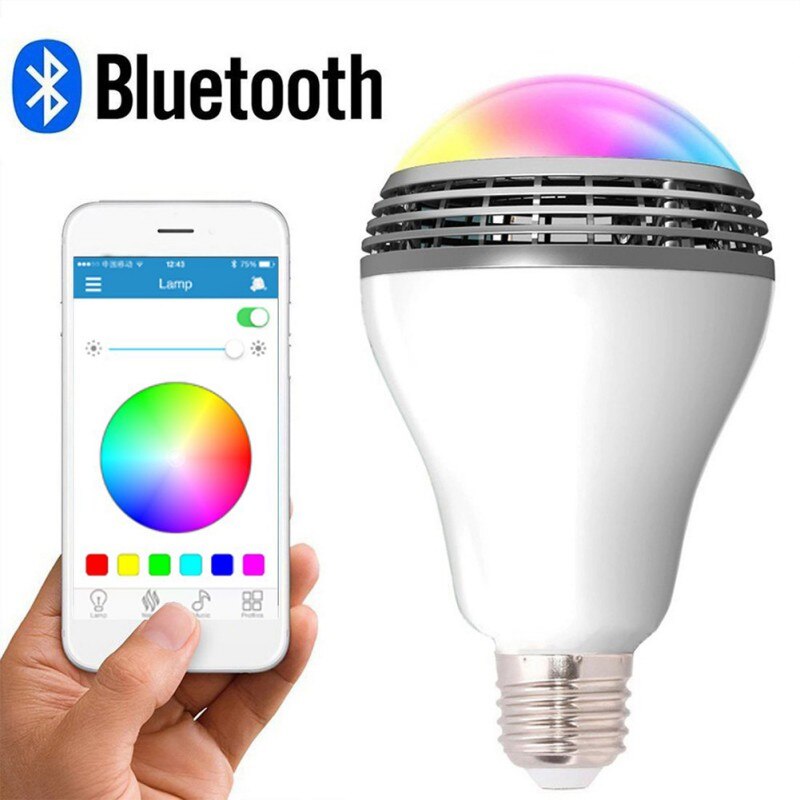 En-til-en forbindelse ledet musiklampe med smart bluetooth højttaler multi farve skiftende app kontrol rgb: Default Title
