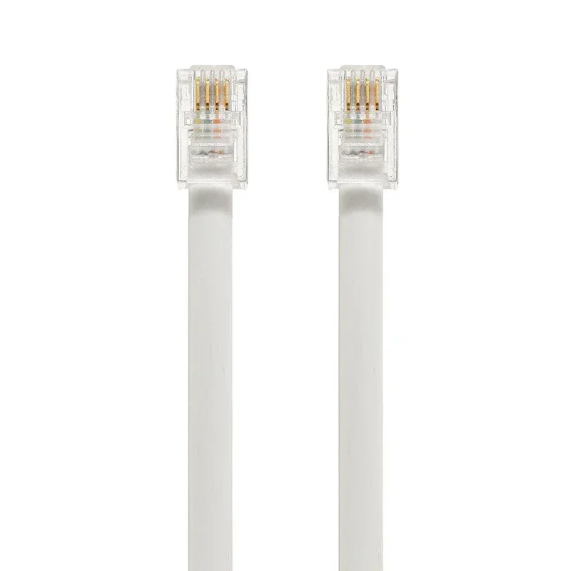 2m spiralförmige telefonhörerkabel,  rj10 telefonverlängerungskabel, spiralförmiges kabel, modulares spiralförmiges telefonhörerkabel