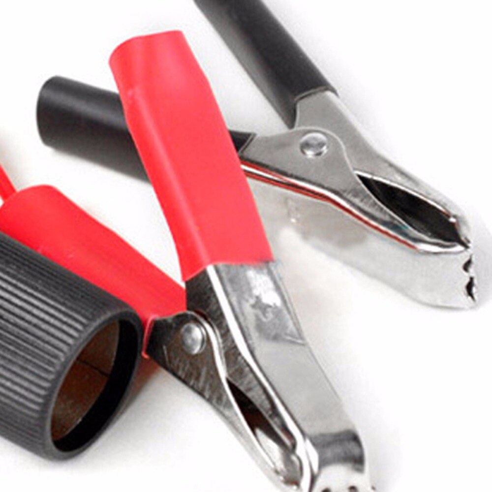 Car Battery Pump Alligator Clip Charger Cable Terminal Clip-on Cigarette Lighter Power Socket Adapter Adaptor 12V
