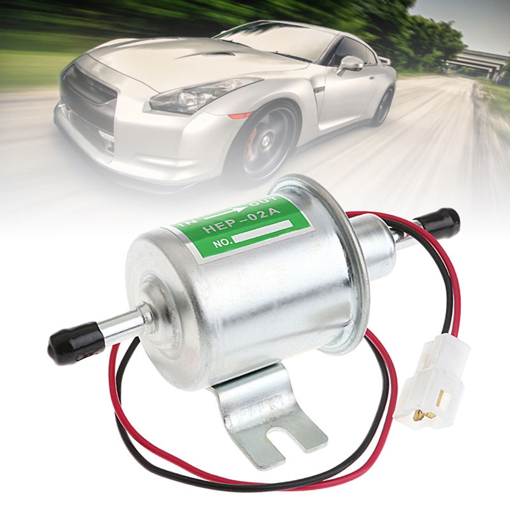 Universaali metalli kiinteä bensiini bensiini 12v riviauto sähköinen polttoainepumppu hep -02a matalapaine nissan mazda toyota hopea