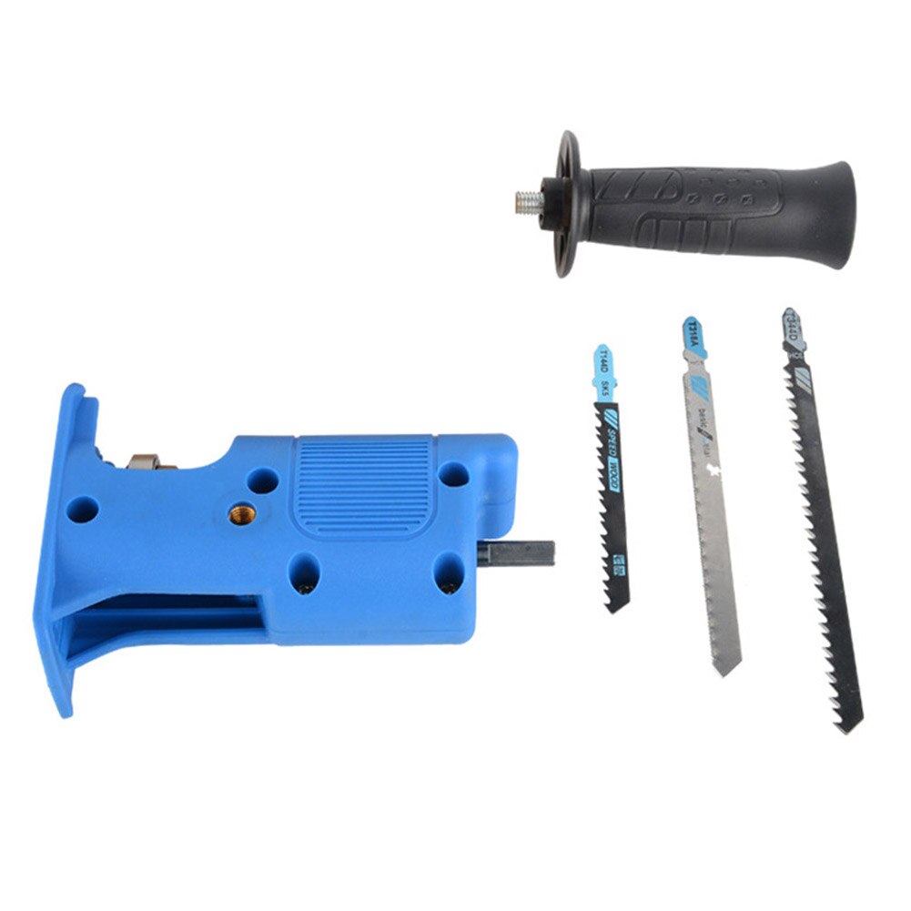 Outil bois scie alternative travail du bois maison 4 lames perceuse électrique fichier multifonctionnel puissant attachement métal coupe coffre-fort