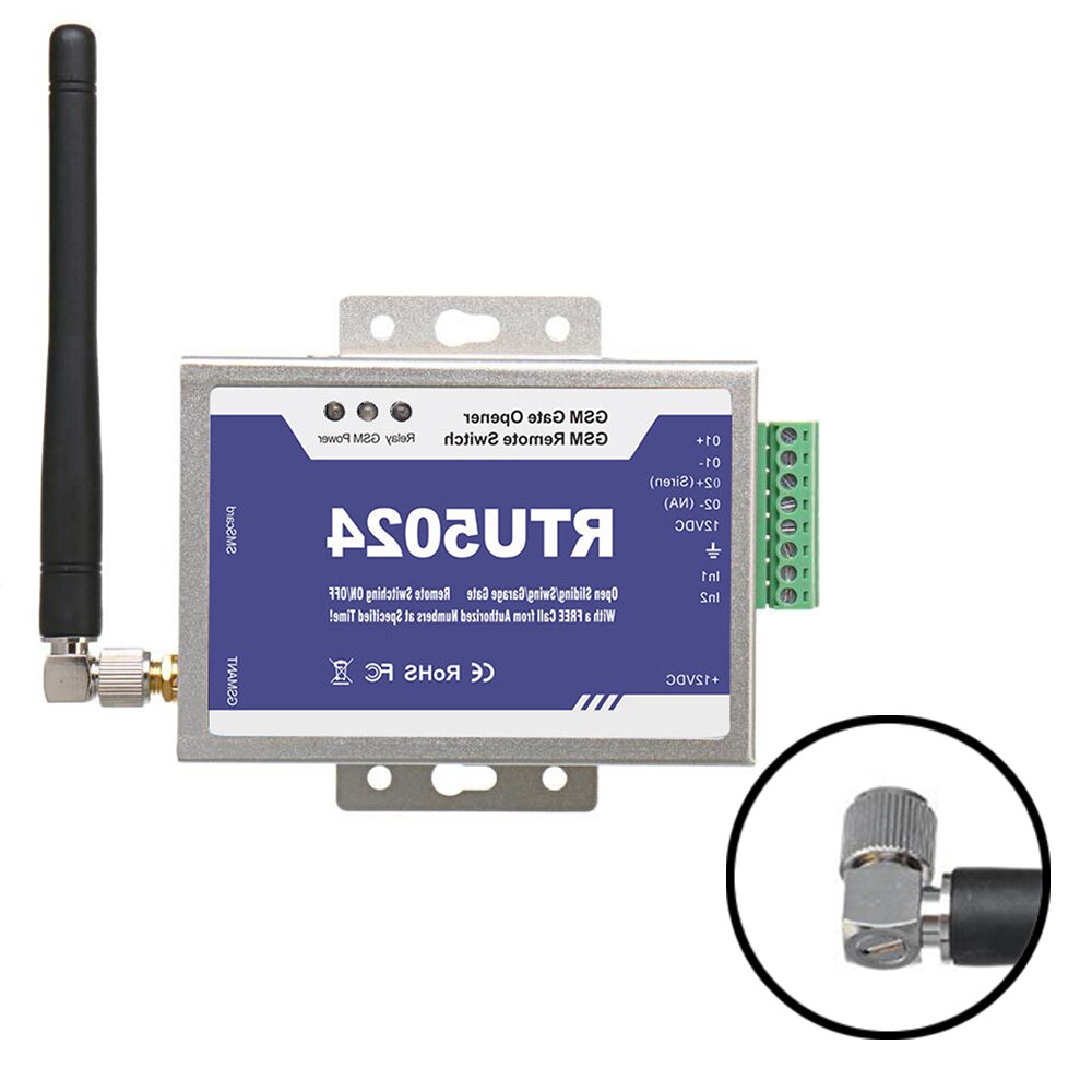 RTU5024 2G 3G GSM abridor de puerta interruptor de llamada Control remoto teléfono Control de vibración abridor de puerta para estacionamiento los sistemas de