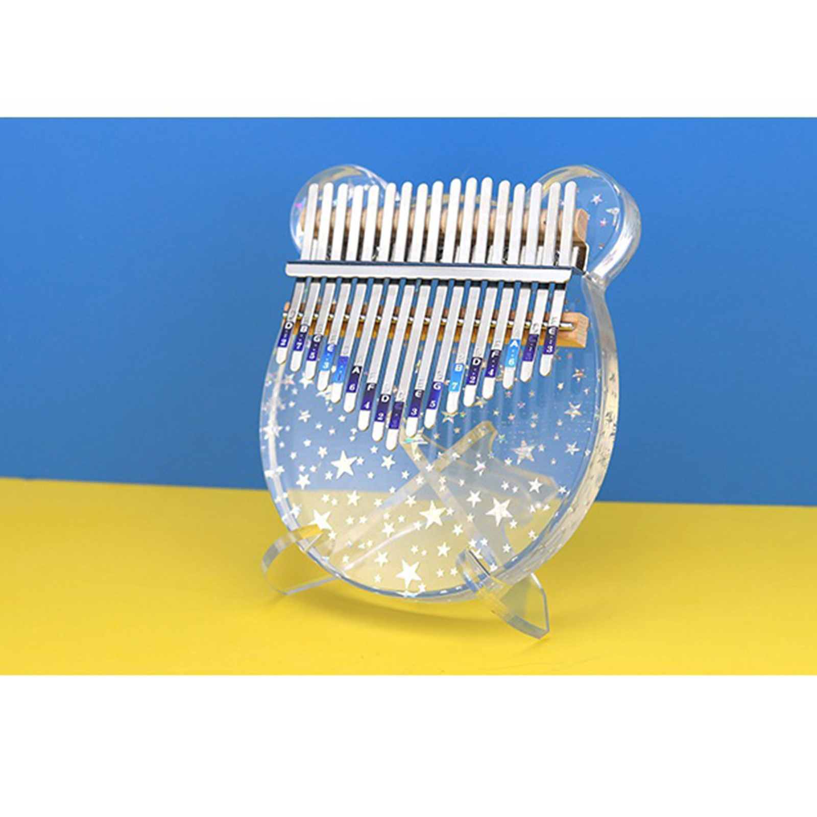 Kalimba en acrylique transparent 17 touches, Piano à pouce, doigt Mbira, Instrument de musique, pour enfants adultes, facile à jouer