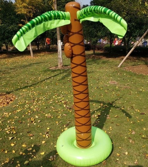 1.6M Inflatable Coconut palm Tree Water Sprinkler Inflated Children Toys For Sandbeach Party Decorations Supplies Hawaii Series