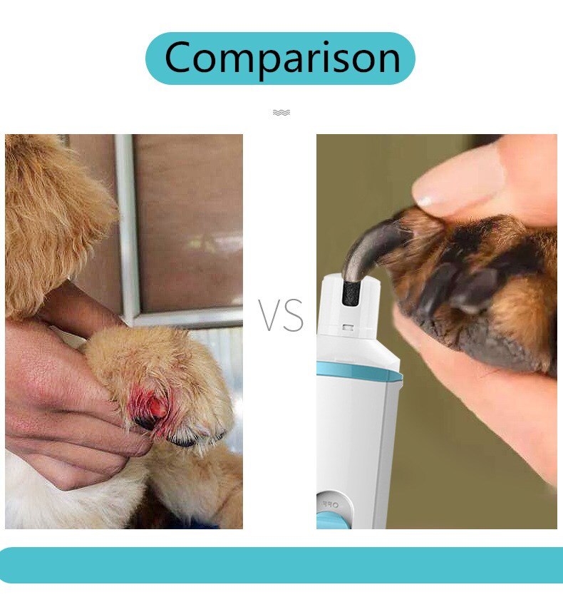 Painless Pet Paw Nail Tool Cut The Nail Dog Nail Grinders Dog Nail Clippers USB Rechargeable Electric Pet Nail Clipper