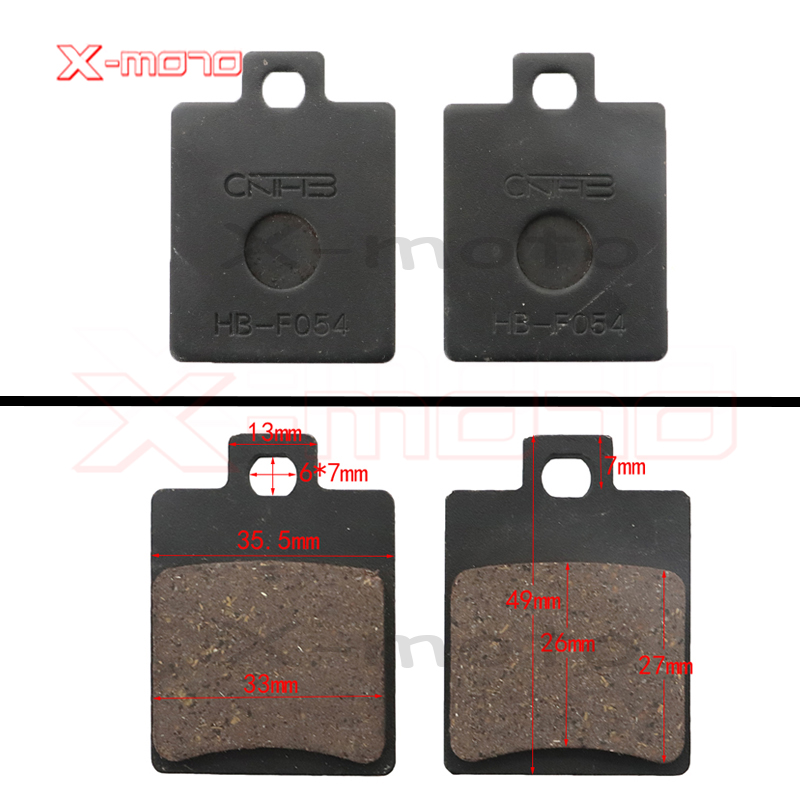 Plaquettes de frein moto 50cc - 250cc ATV Quad Go Kart la plupart des chinoises Dirt Pit Bike scooter plaquettes de frein hydrauliques avant arrière: MULTI