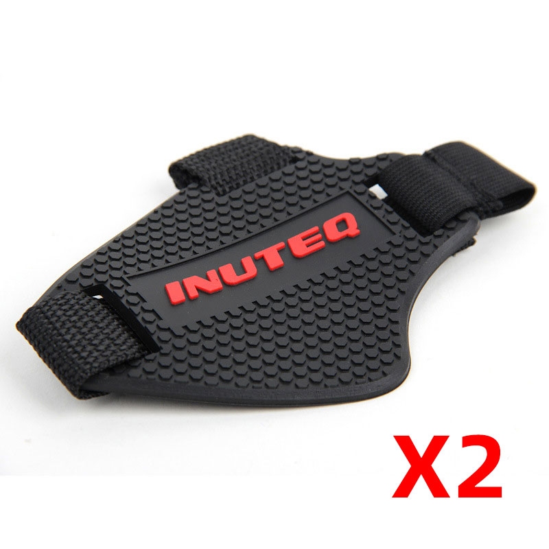 Rubber Motorcycle Shift Pad Motorbike Antislip Gear Schoenen Cover Motorcycle Moto Laarzen Shifter Guards Protector Pad Accessoires: Bruin