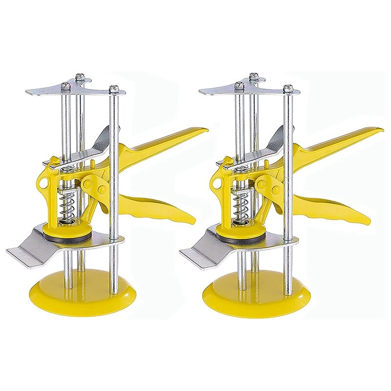 Arbeidsbesparende Arm,Hand Jack, Tegel Leveling Systeem, Spacers, Muur Keramische Tegels Locator Tegels Installatie Gereedschap: YELLOW