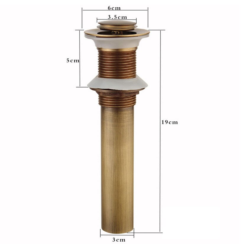 QUANXUNHE Bathroom Sink Drain Stopper Vessel Vanity Pop Up Drain Overflow Gold Matt Black Chrome Bronze Rose Gold tub shroom: Bronze
