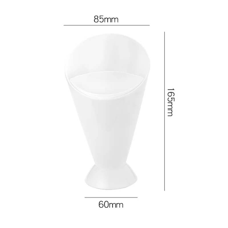 2-in-1 frietbekers Plastic bekers Sauzen Snacks Dessertbord Ketchup Schuine beker Twee kopjes uitloop Keukenaccessoires: Default Title