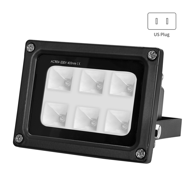 Sovol Uv-härtung Flutlicht/Scheinwerfer LED Harz Aushärtung Lampe 6W 405nm UV Harz Ausgang Wirkung Schnelle Aushärtung für SLA DLP 3D Drucker: Scheinwerfer uns Stecker