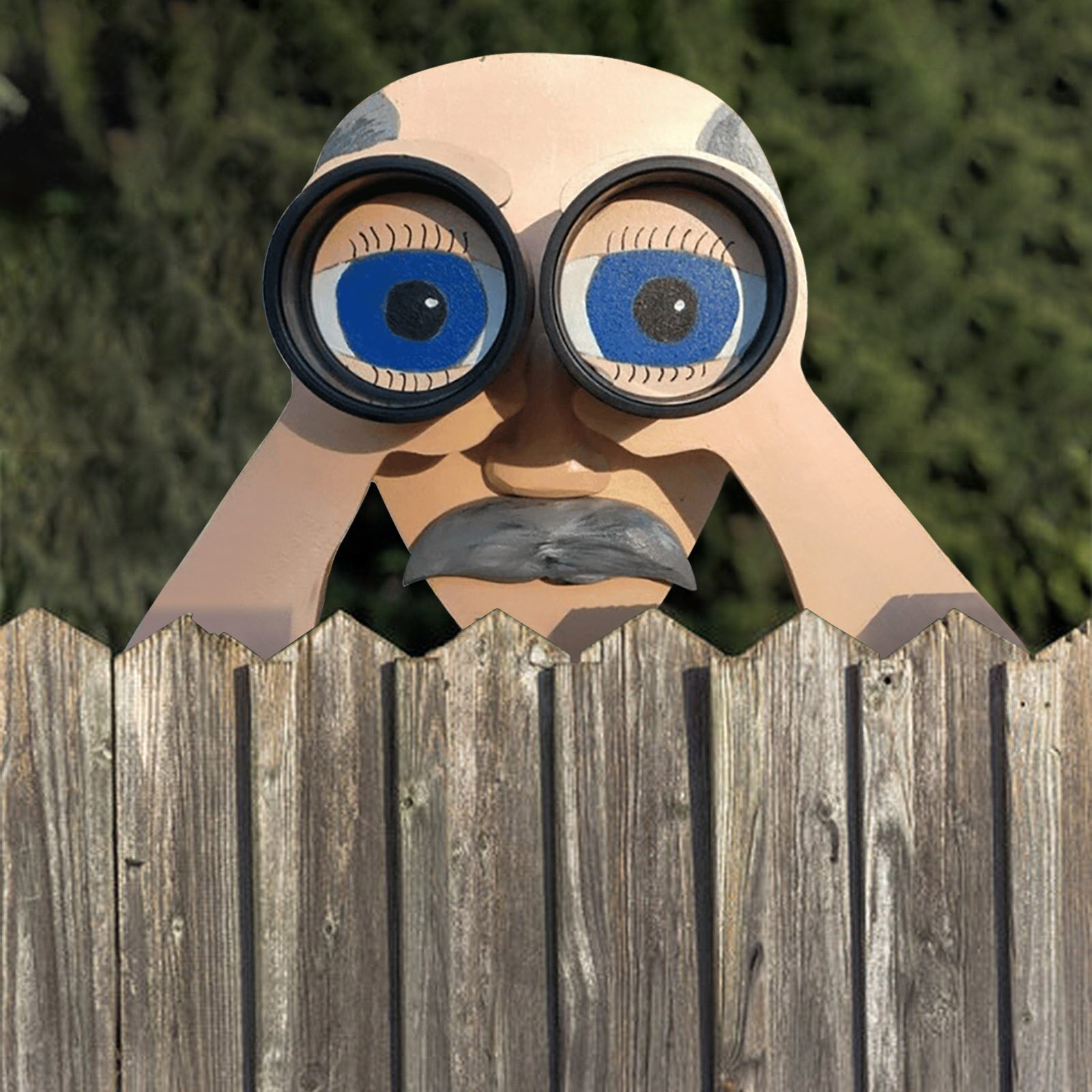 Funny Fence Decoration Gossip Old Man And Lady Garden Yard Art Crafts Garden Outdoor Decor Art Farm Courtyard Ornament